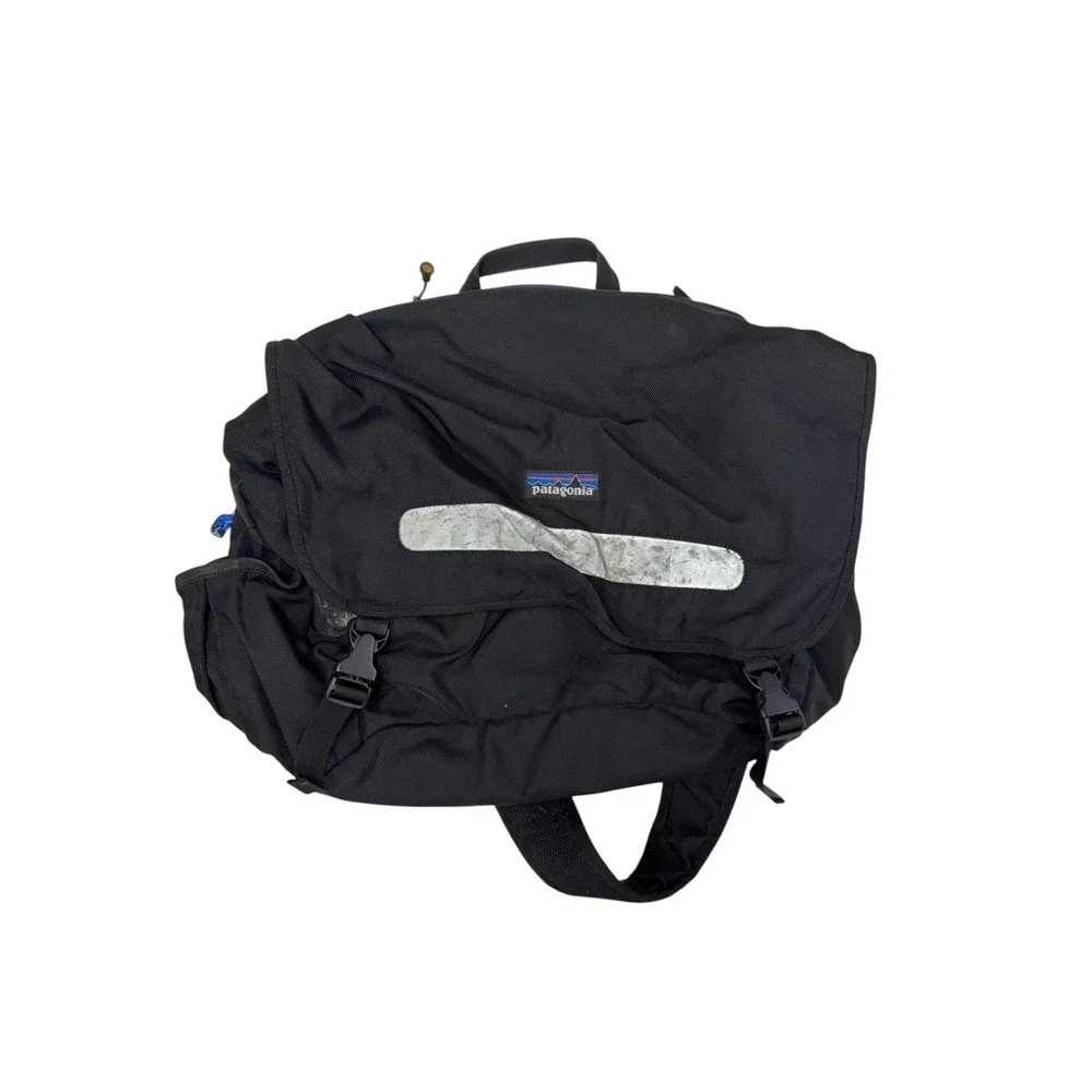 Patagonia 48276 Critical Mass Bag Black Messenger Laptop Nylon Crossbody VTG